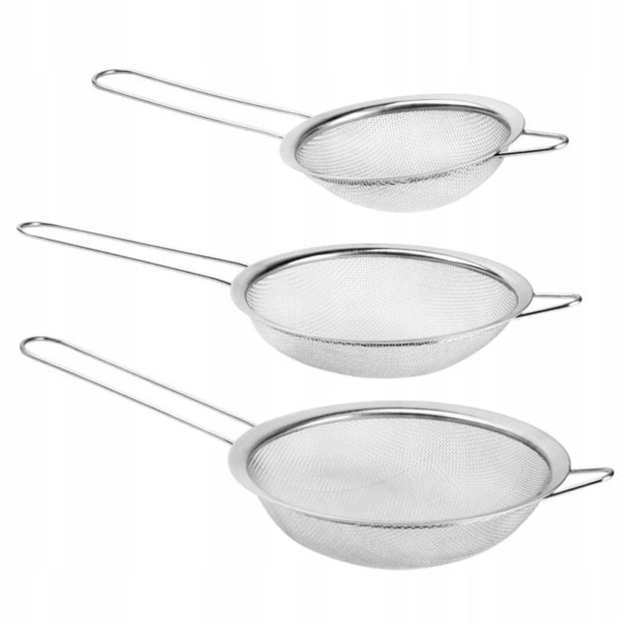 Sitko kuchenne stalowe zestaw 3 szt.