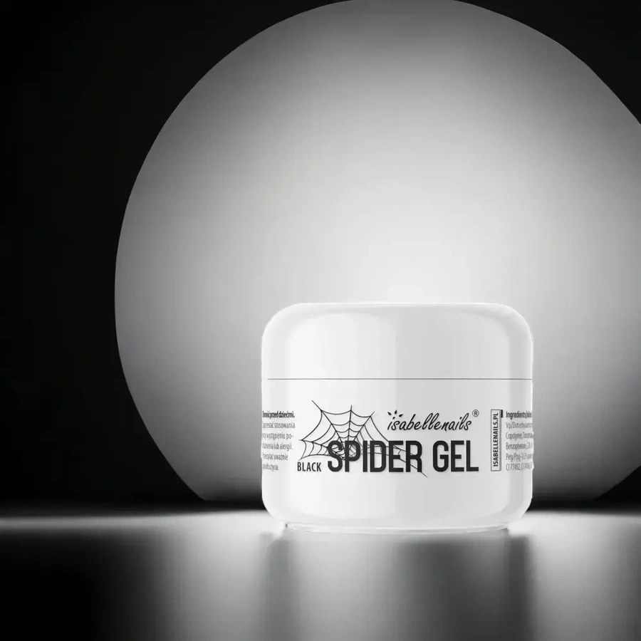 Spider gel żel do zdobień black isabellenails 5 g