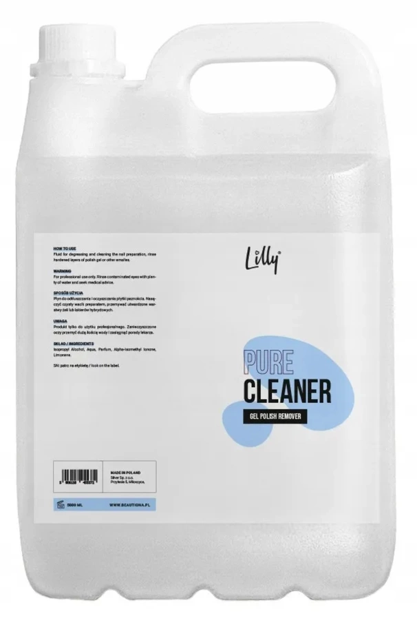 Cleaner Lilly 5000ml (5L) – Profesjonalny Odtłuszczacz do Paznokci Hybrydowych i Żelowych