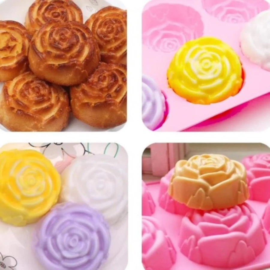 Silikonowa forma do babeczek i odlewu świec 24 cm