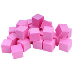 25x mini blok polerski kostka 100/100 różowy