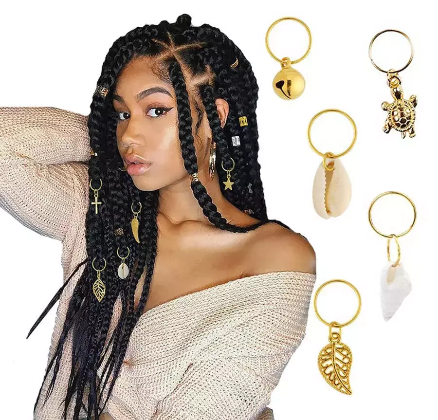 Zestaw ozdób do warkoczyków