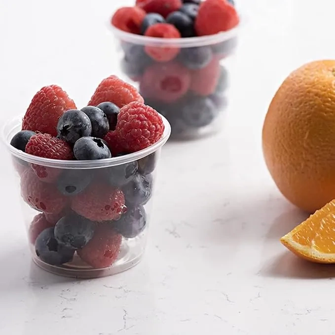 Transparentne pojemniki z pokrywką 50 szt