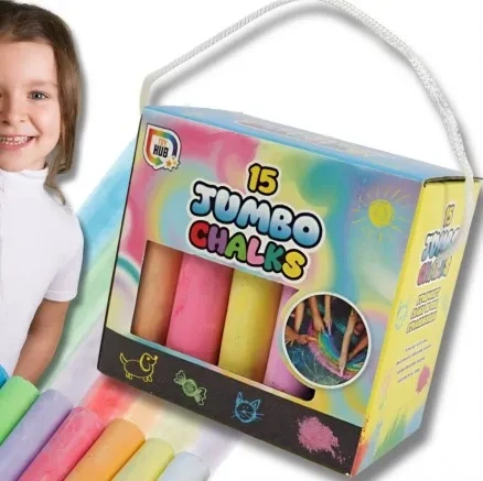 Kolorowa kreda Jumbo chodnikowa 