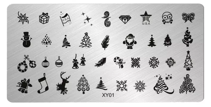 Blaszka do stempli na paznokcie XY01