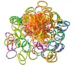 Mini gumki do włosów warkoczyków kolorowe