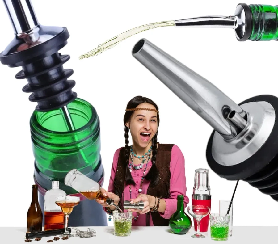 Barmański dozownik do butelek
