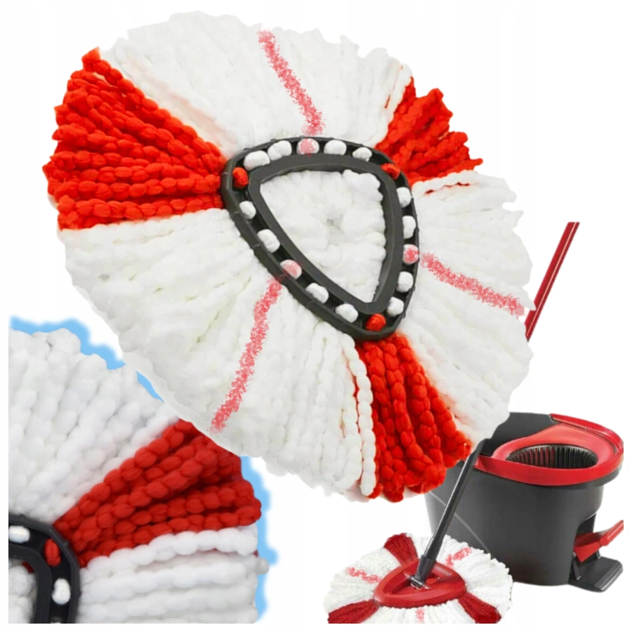 Nakładki do mopa obrotowego 6 sztuk