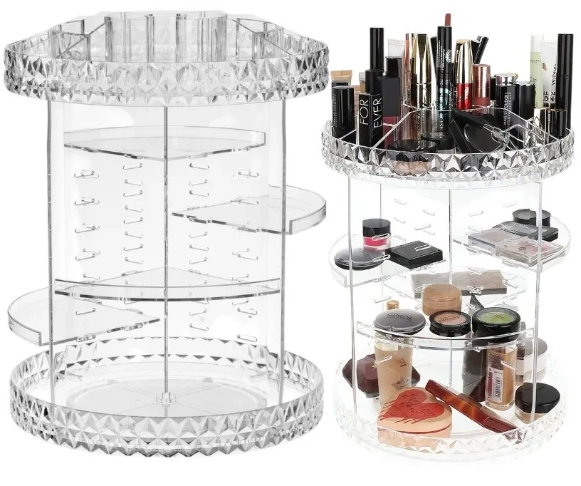 Obrotowy organizer na kosmetyki 2w1