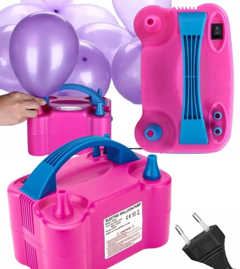 Elektryczna pompka do balonów na dwie dysze 600W 230V