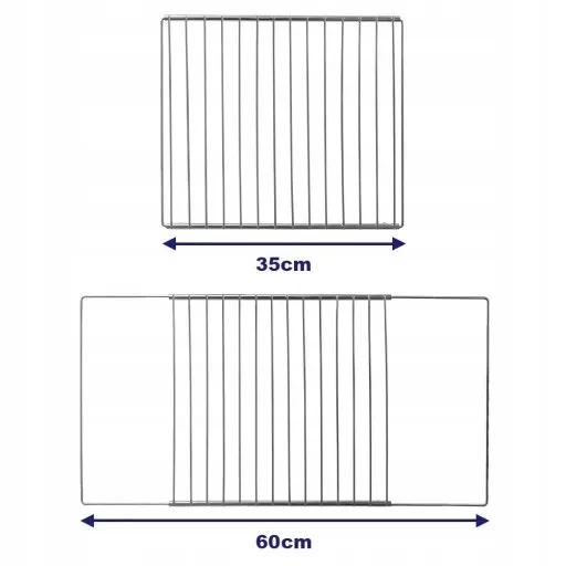 Kratka Ruszt Piekarnika Uniwersalna Rozsuwana 35-60 cm Regulowana Krata