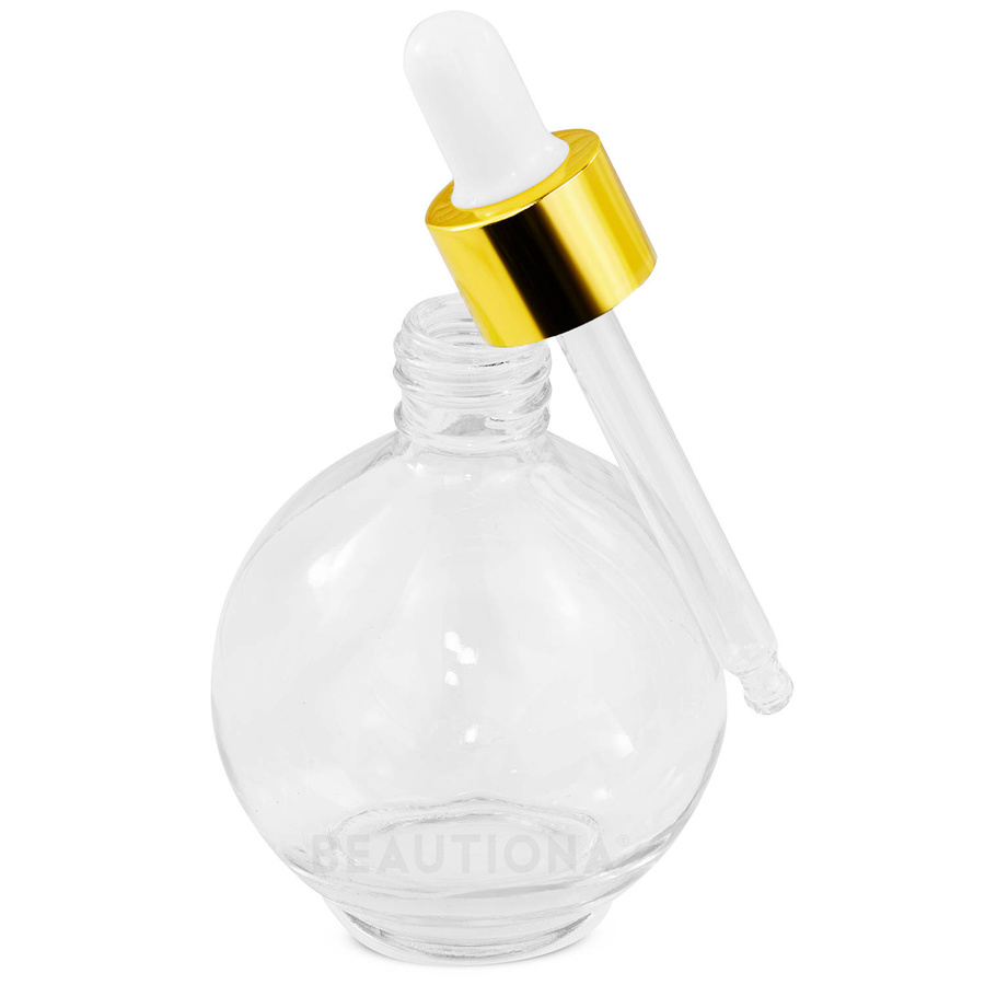 Butelka kula szklana z pipetą na serum olejek 75 ml