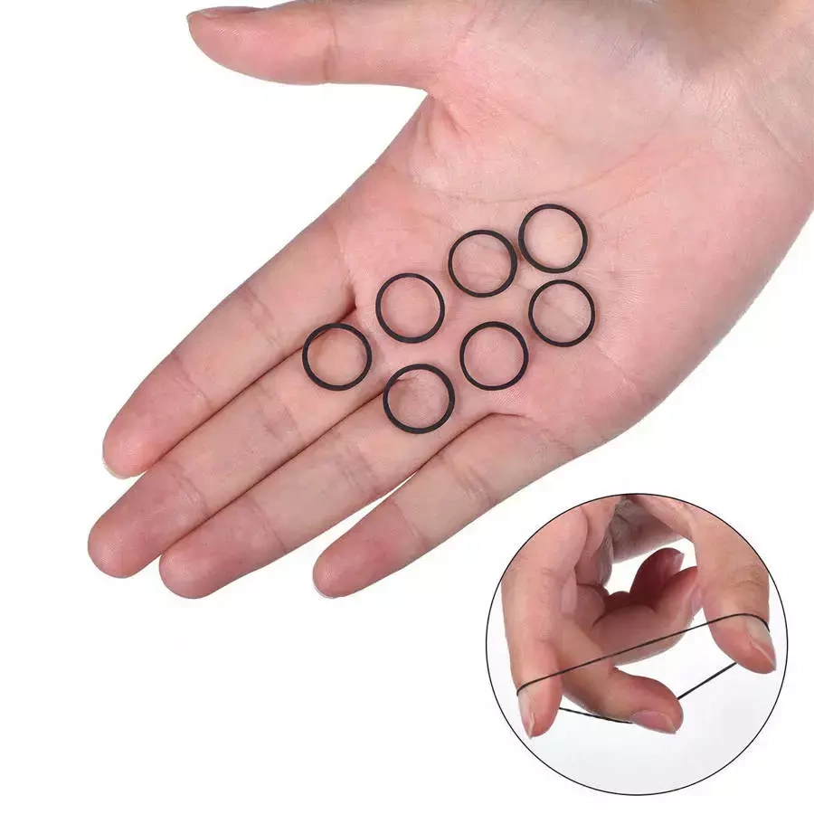 Mini gumki do włosów warkoczyków czarne