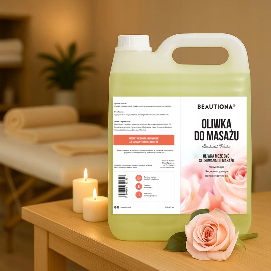 Oliwka olejek do masażu Sensual Rose 5000 ml