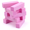 Blok polerski kostka 100/100 różowy, trwały - zestaw 10 sztuk