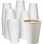 Kubki papierowe jednorazowe do kawy białe 70 szt 180 ml