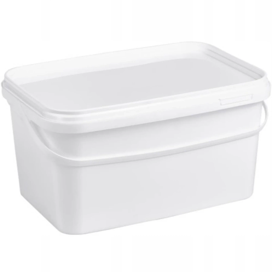 Wiaderko z pokrywką prostokątne 3,3 L 25 x 16 cm