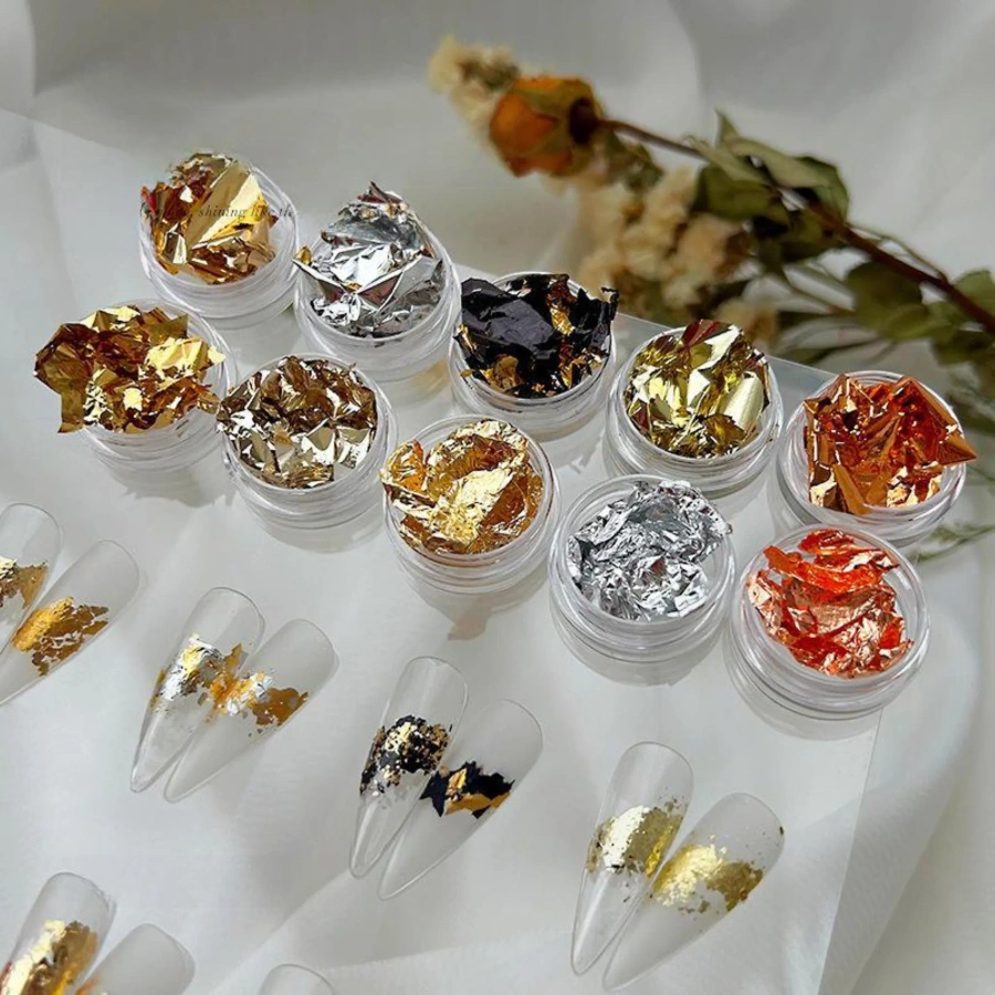 Kasetka folia pazłotko złotko 12 kolorów