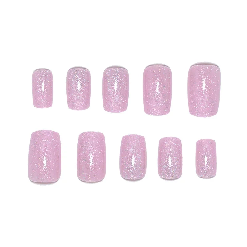 Tipsy do manicure różowe 24 szt.