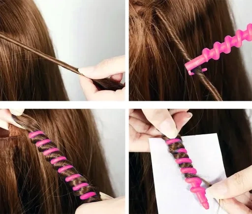 Papiloty do włosów kolorowe sprężynki 26 sztuk