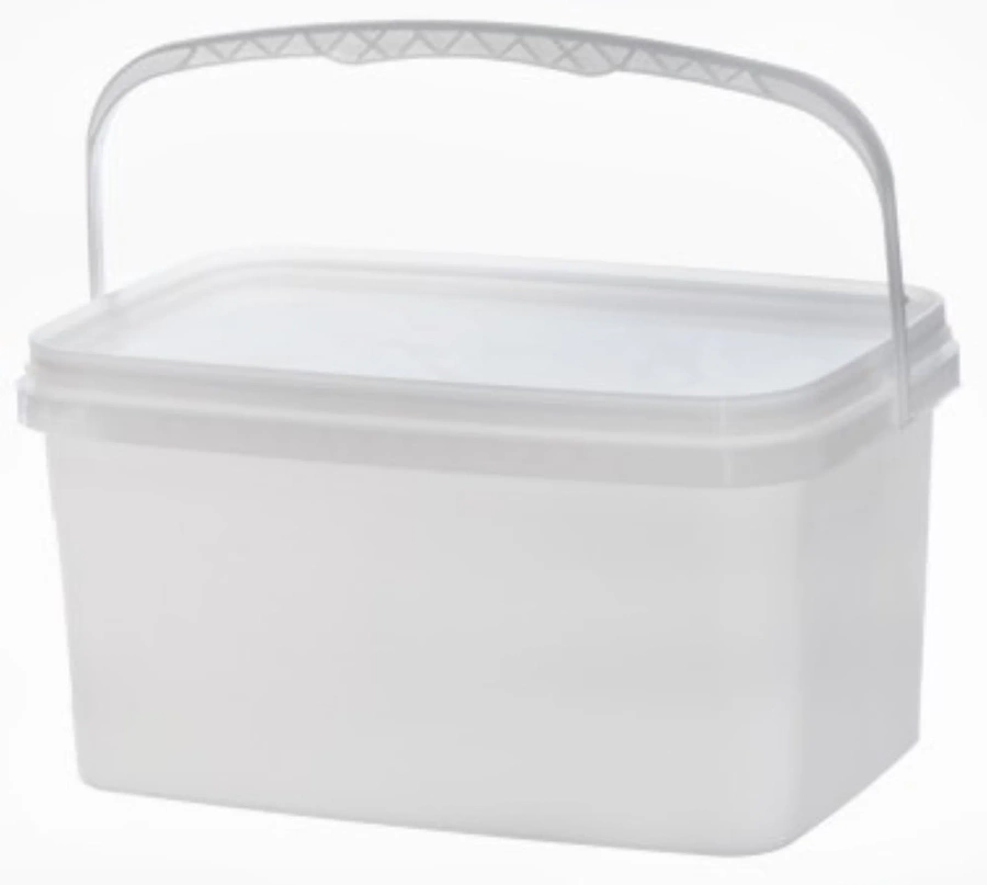 Wiaderko z pokrywką prostokątne 3,3 L 25 x 16 cm