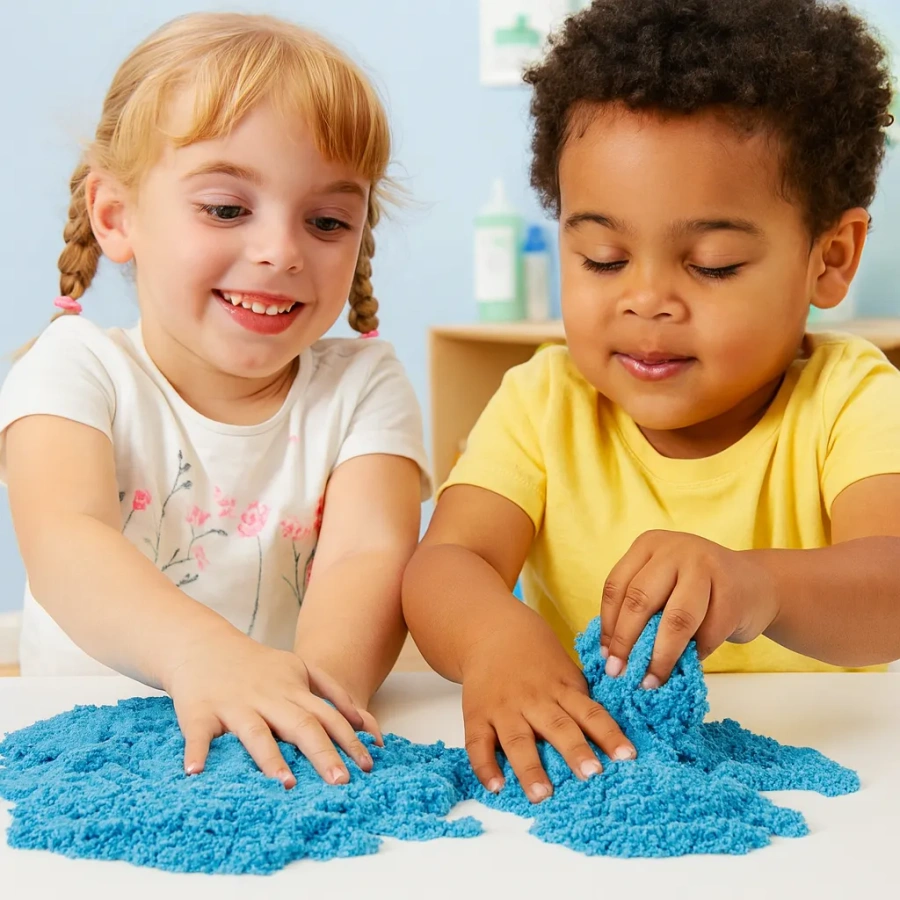 Piasek Kinetyczny 1 kg Różowy – Super Plastyczna Piaskolina dla Dzieci