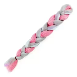 Pastelowe włosy syntetyczne do warkoczyków błyszczące