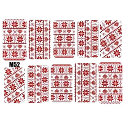 Naklejki wodne świąteczne na paznokcie M52