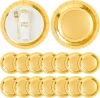 Talerze papierowe jednorazowe złote 6 szt.