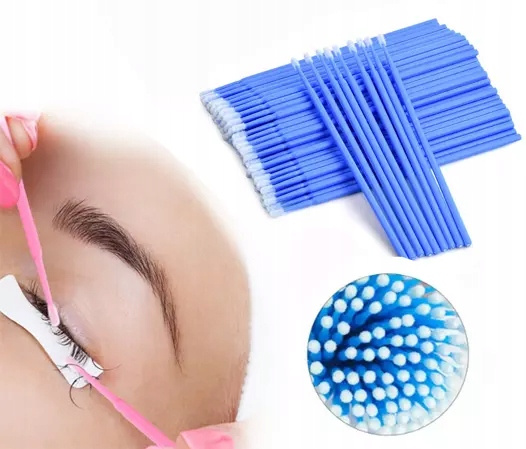 Jednorazowe mikro aplikatory do rzęs bezwłókninowe