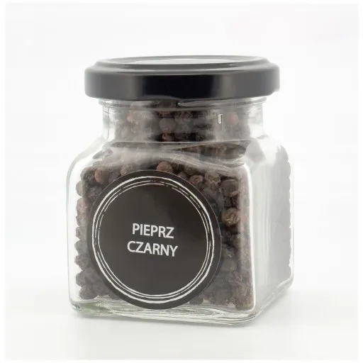 Zestaw 24 pojemników na przyprawy z etykietami