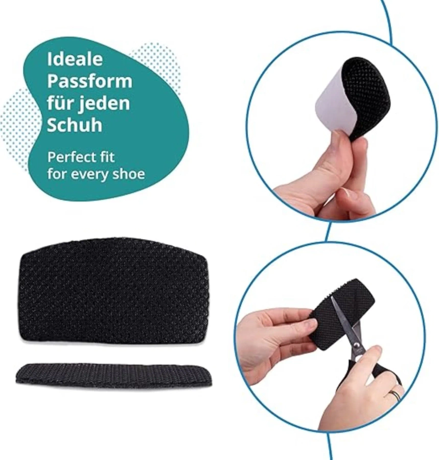 Samoprzylepne zapiętki do butów 2 szt 10 x 6 cm