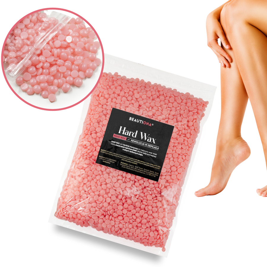 Wosk twardy RÓŻOWY w dropsach 1000 g 