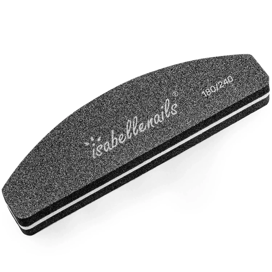 Mini polerka do paznokci, blok polerski czarny 180/240 łódka buffer 10 sztuk