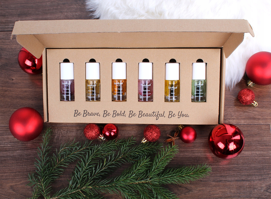 Świąteczny zestaw oliwek do skórek 6 sztuk