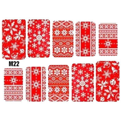 Naklejki wodne świąteczne na paznokcie M22