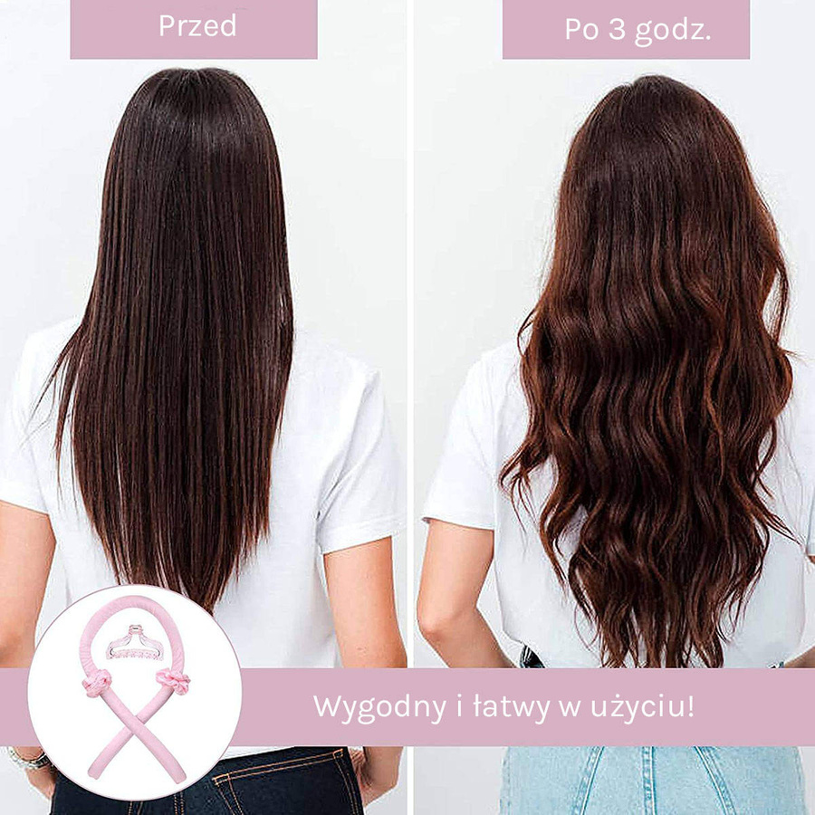 Jedwabny wałek do włosów – Rose