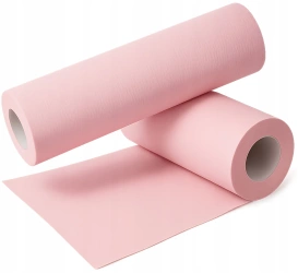 Serwety kosmetyczne różowe podfoliowane w rolce