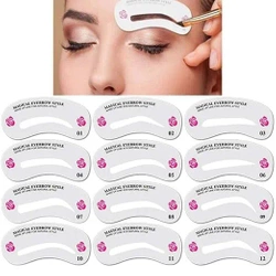 Szablon do stylizacji i konturowania brwi 24 sztuki