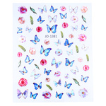 Naklejki 3D na paznokcie motyle JO-1381