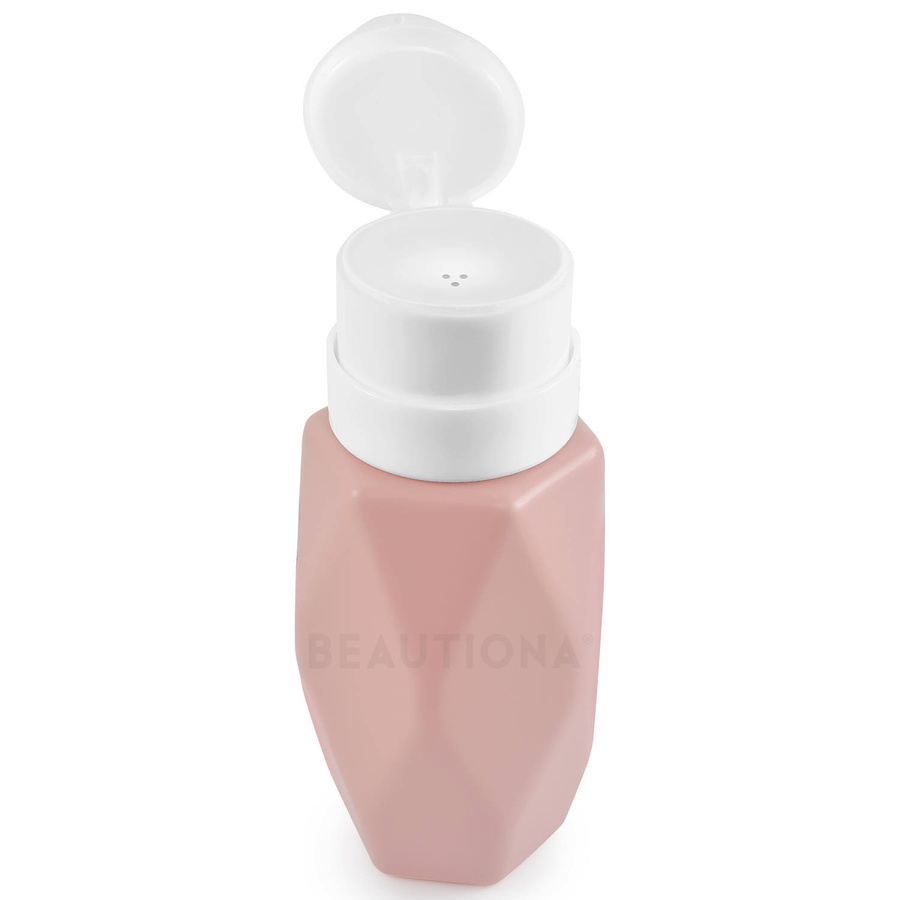 Buteleczka pojemnik na cleaner aceton 200 ml jasny róż