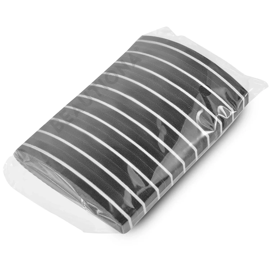 Mini polerka do paznokci, blok polerski czarny 180/240 łódka buffer 10 sztuk