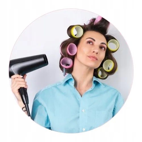 Zestaw przyborów do włosów wałki 34 elementy