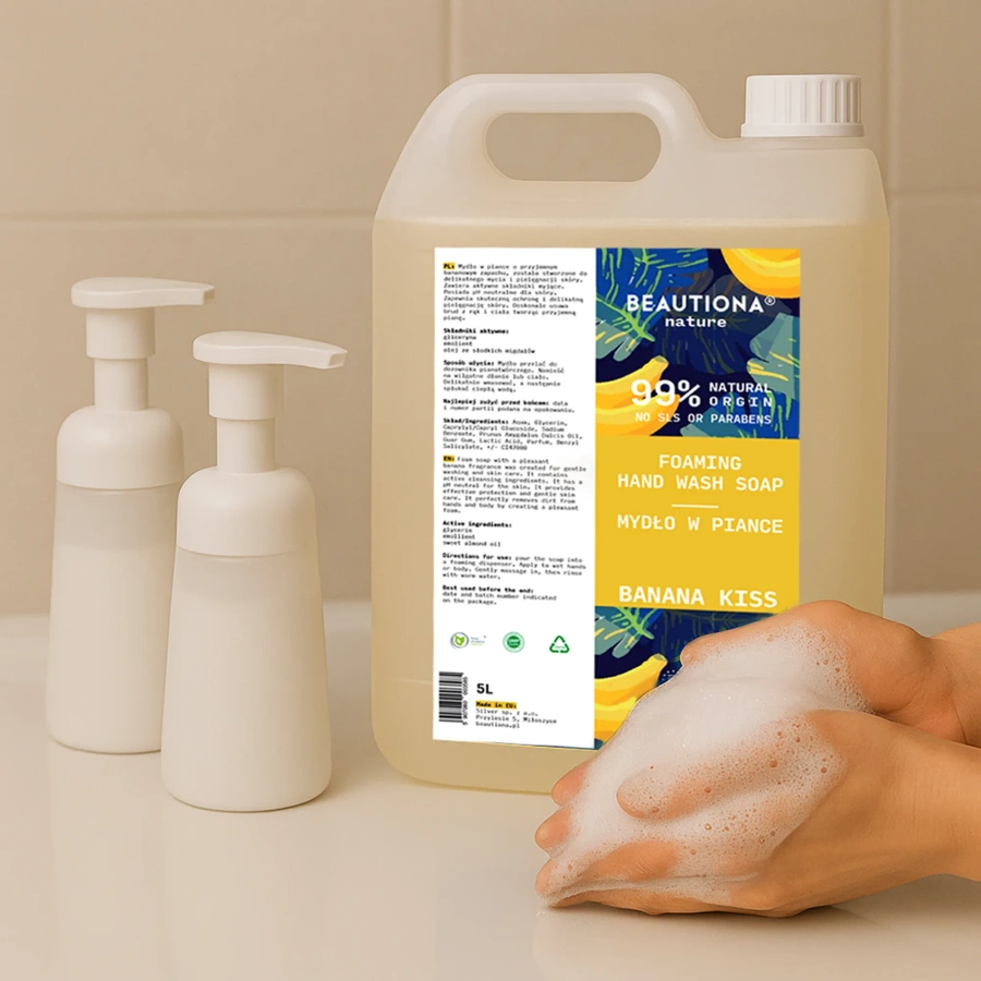 Mydło w piance bananowy kisiel 5 l
