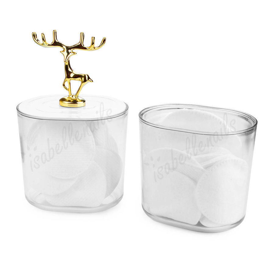 Organizer na waciki kosmetyczne jeleń - jeleń złoty