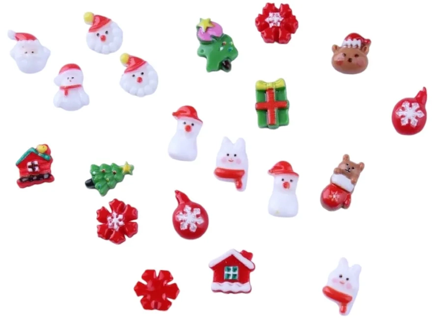 Mix ozdób świątecznych 3D do paznokci