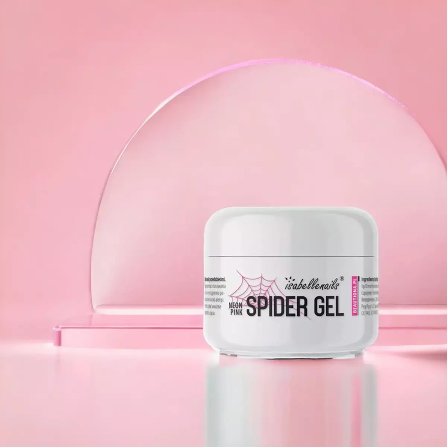 Spider gel żel do zdobień neon pink isabellenails 5 g