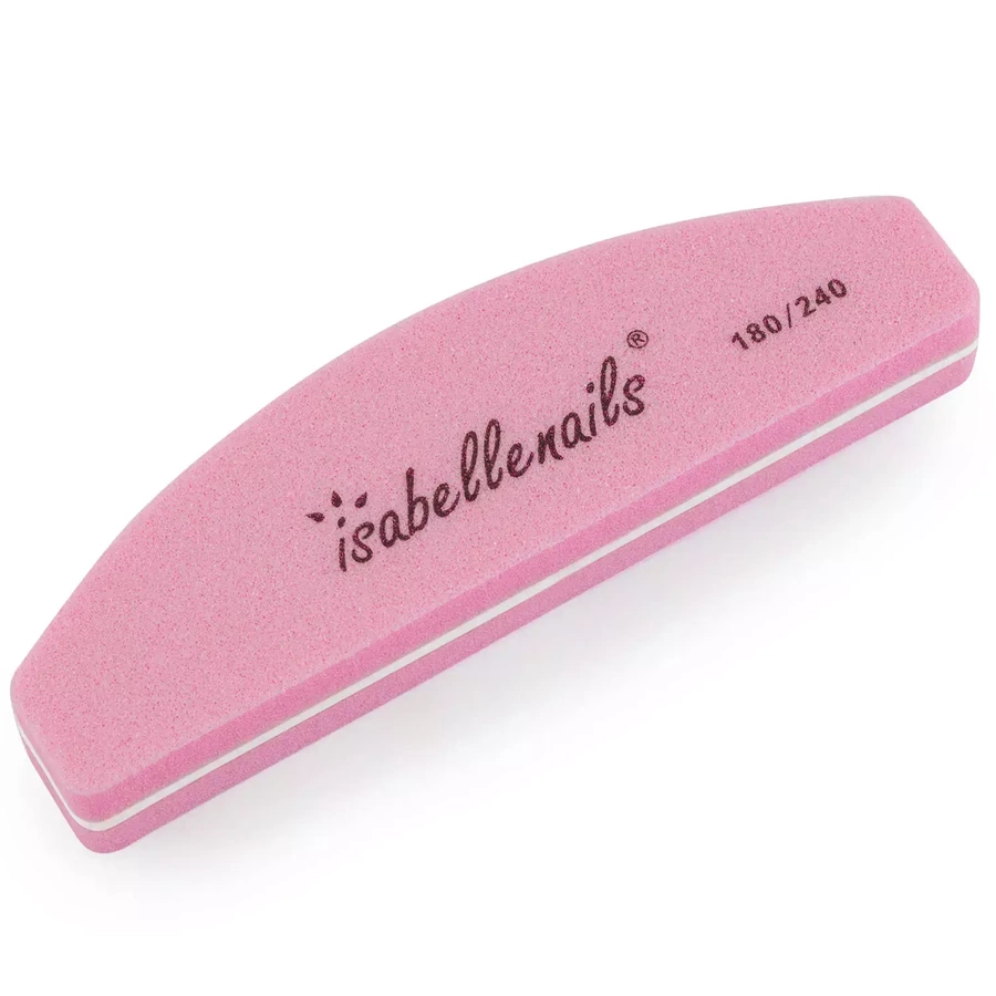 Mini polerka do paznokci, blok polerski różowy 180/240 łódka buffer 10 sztuk