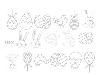 Naklejka wodna wielkanocna SE200