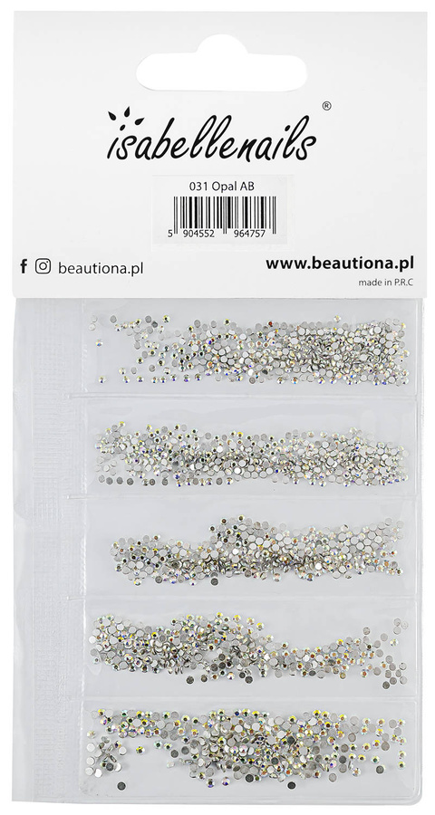 Cyrkonie 031 Opal AB 1400 szt mix